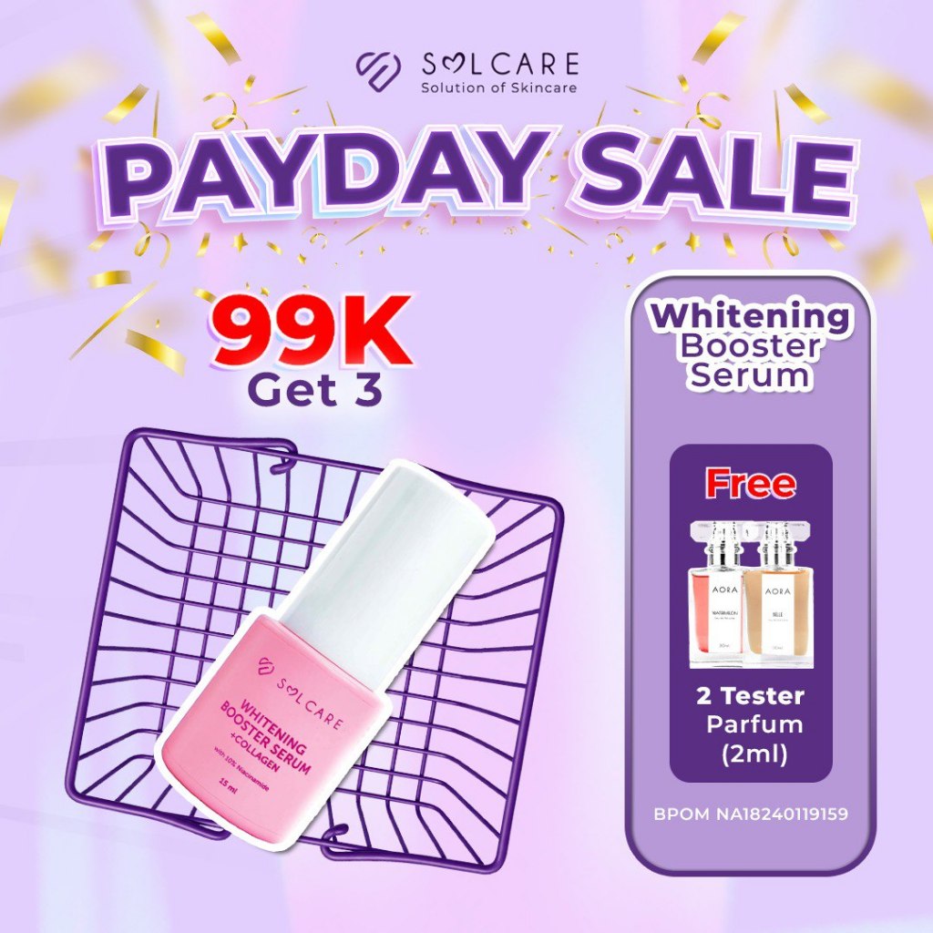 Solcare Whitening Booster Serum + Collagen - Serum untuk noda hitam