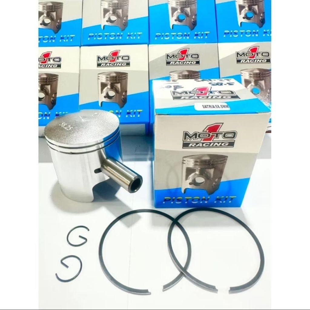 Piston satria 2tak satria hiu RGV 120 over size 58.25mm 58.50mm 58.75mm moto 1 racing garansi 100% a