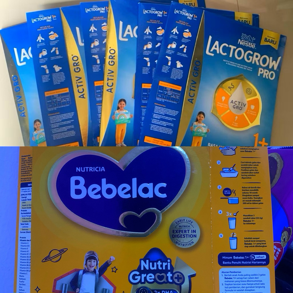 BOX PACKING KARDUS SUSU SGM / LACTOGROW / BEBELAC BEKAS