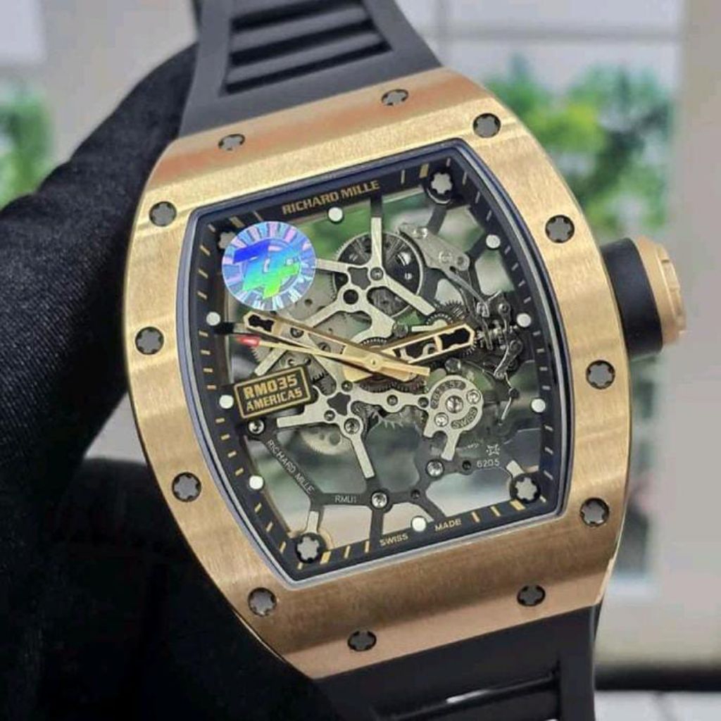 SEPSIAL MEWAH JAM TANGAN RM035 TOURBILLON SWISS ZF AUTOMATIC MOVEMENT JAM TANGAN LUXURY OTOMATIS QUA