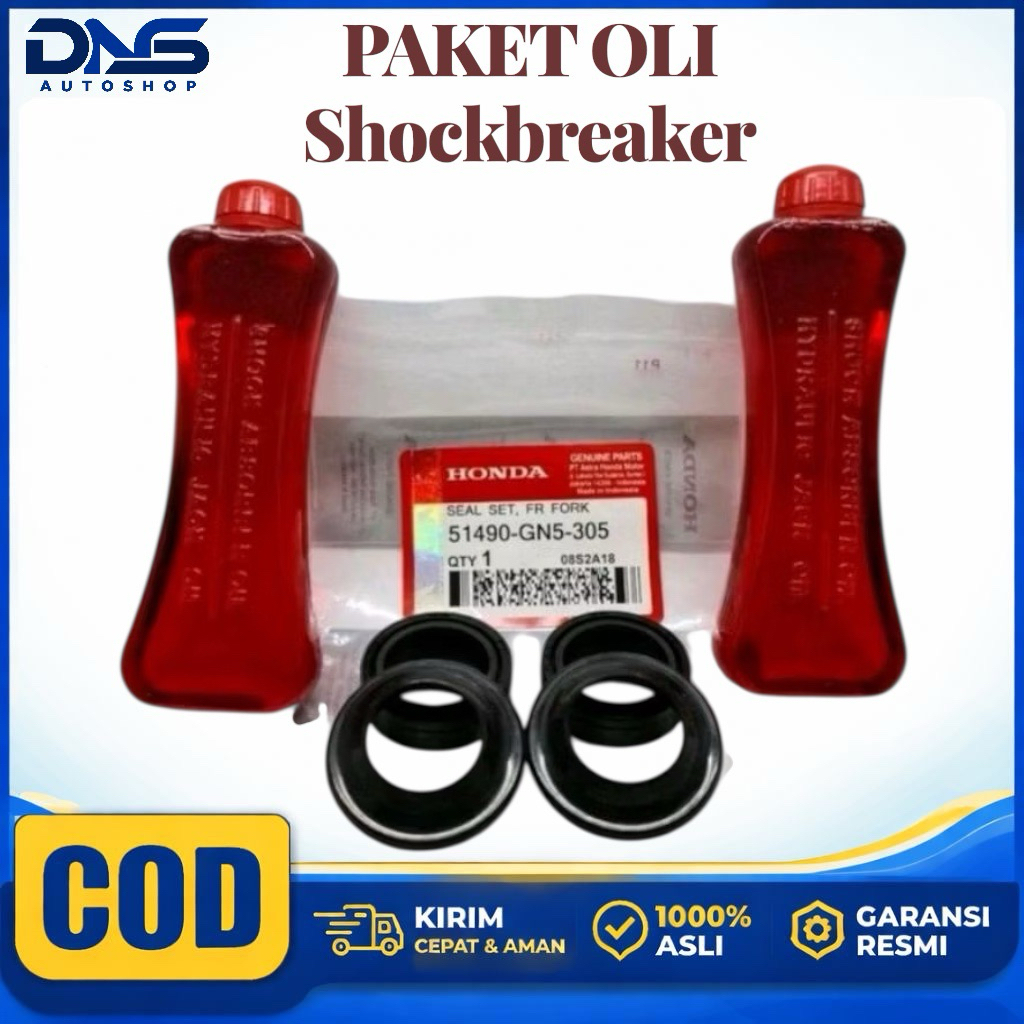 PAKET Oli shockbreaker sil seal shock sok depan beat supra vario 110 125