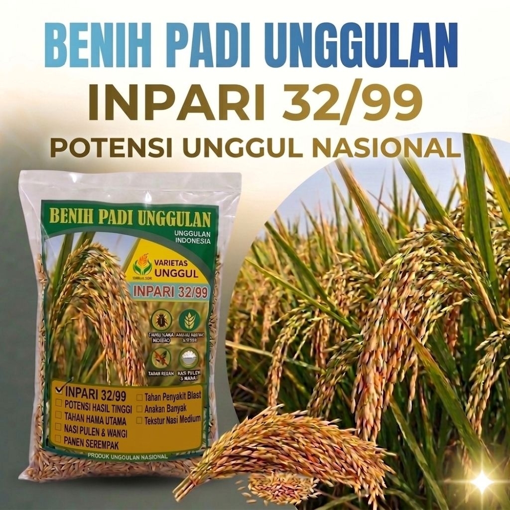 benih padi Inpari 32 super jumbo 99 . benih padi Inpari 32 super jumbo 99 produk berkualitas super k