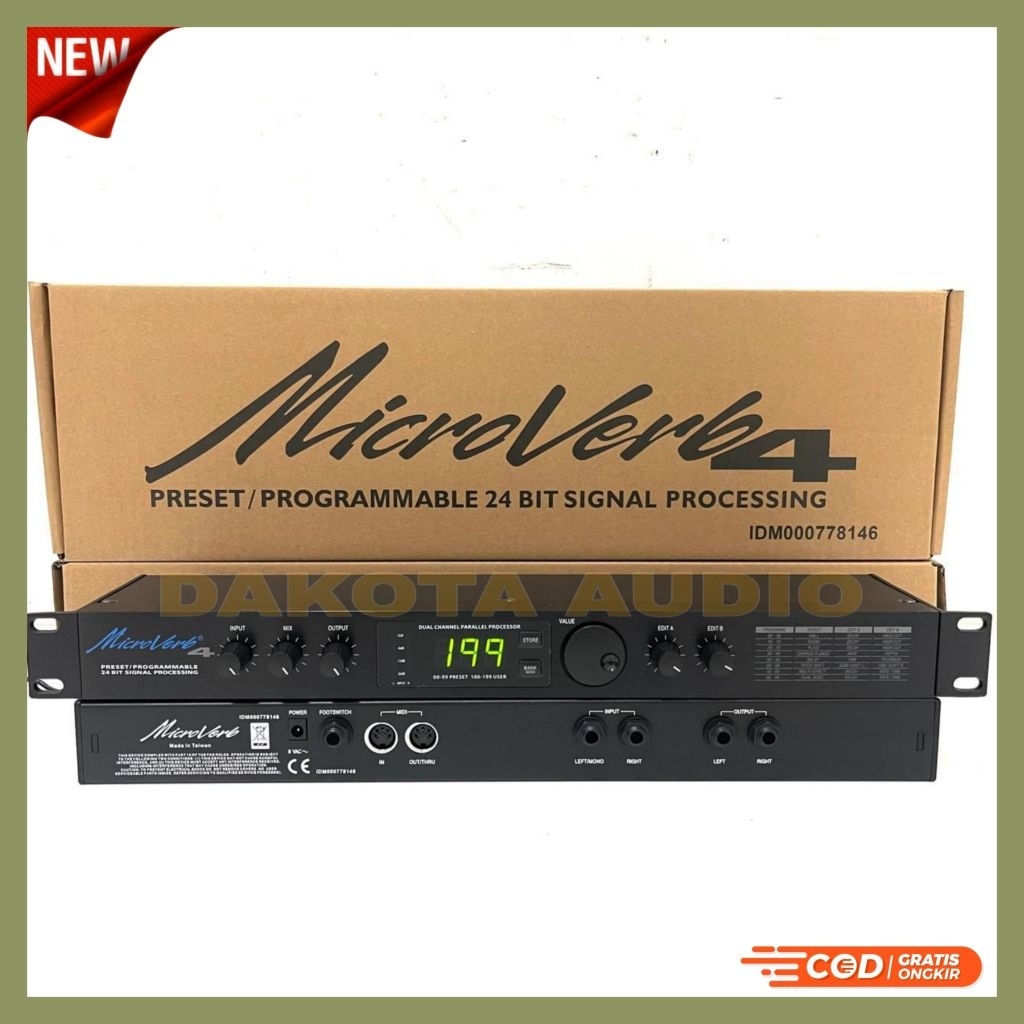Effect Vocal Microverb 4 TAIWAN Made in TAIWAN Original asli Made TAIWAN