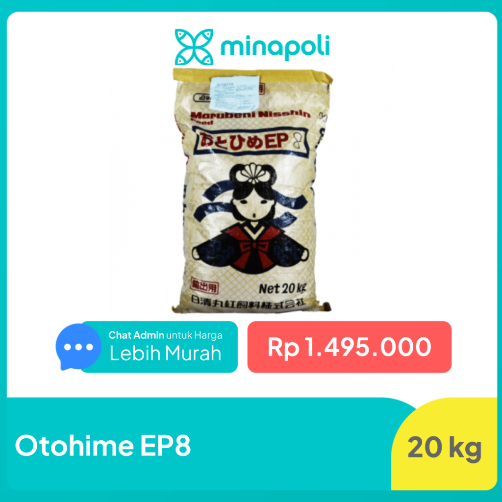 Pakan Ikan Otohime EP8 Kemasan 20 kg