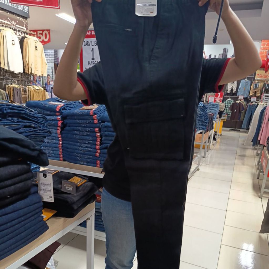 RAMAYANA PRUMNAS BRAND TOPTEN CELANA KARET CARGO UKURAN M L XL