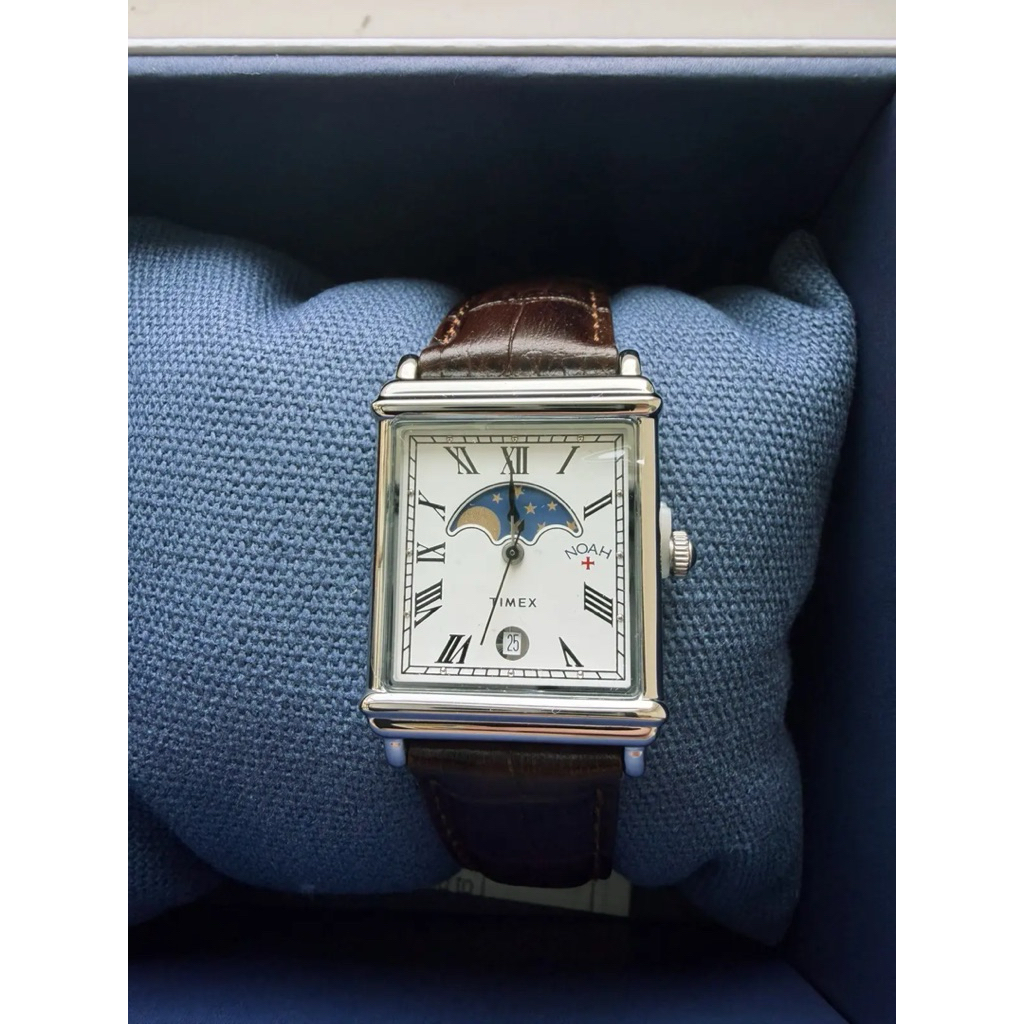Noah x Timex Moonphase Brown Steel Watch not Zodiac Undercover Awake Noah Visvim CDG Stussy Carhartt