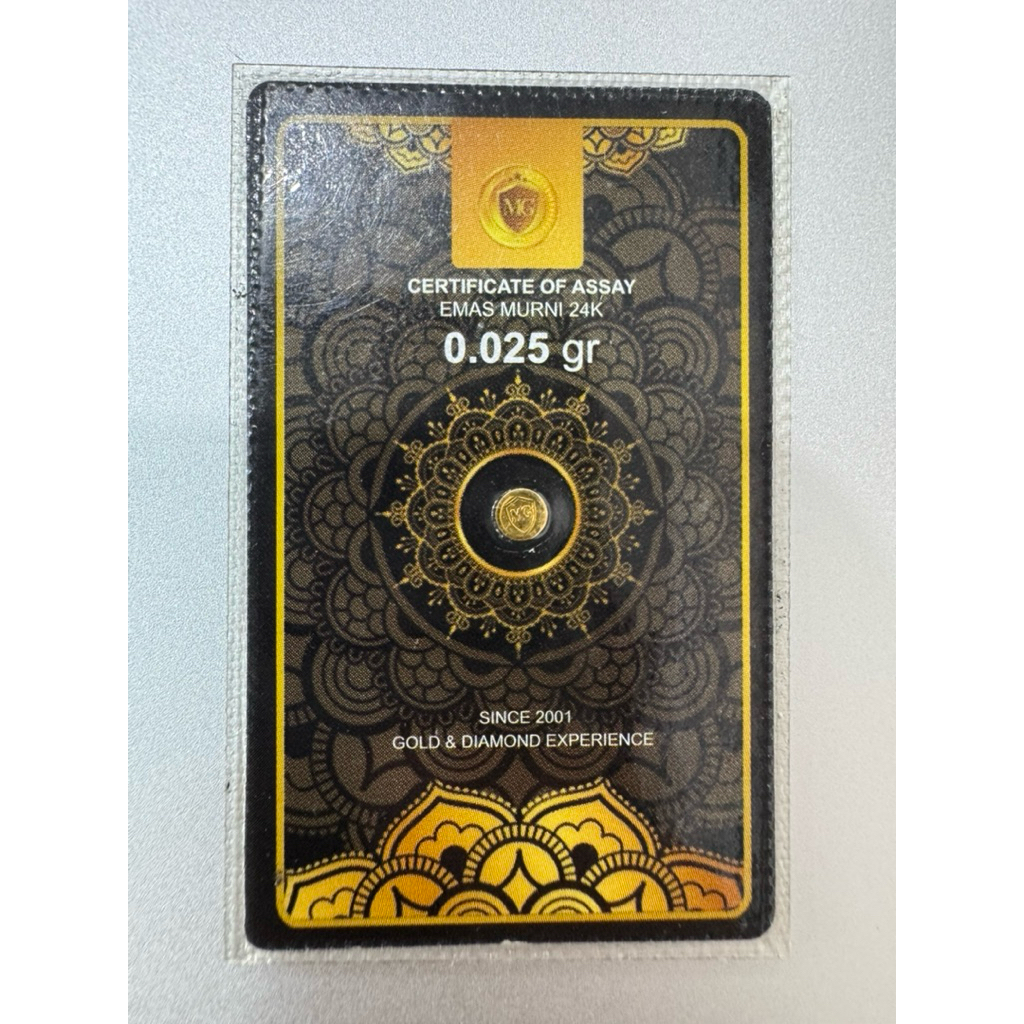 mini gold 0.025 emas 24k 999