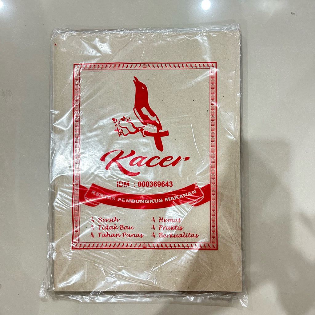 Kertas Nasi Coklat isi 100 / Kertas Nasi Pembungkus Makanan