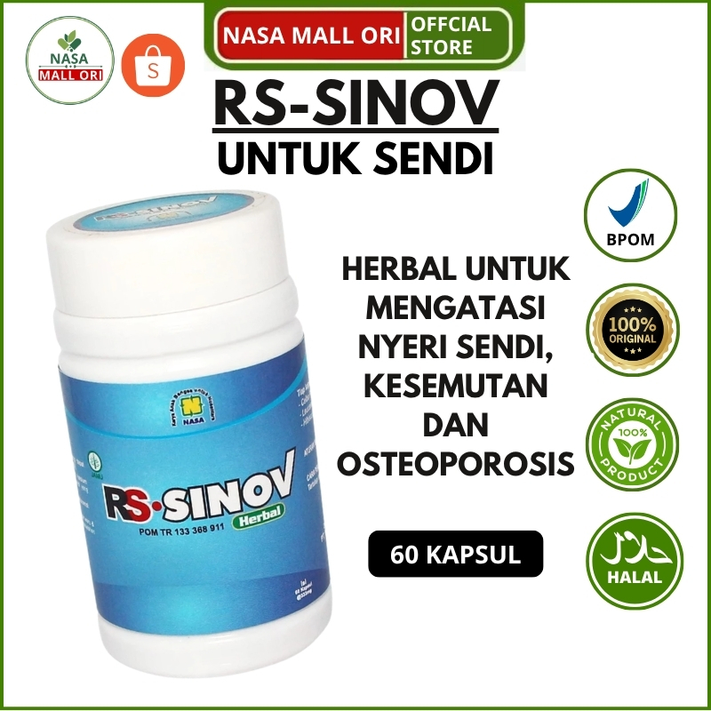RS-Sinov NASA Obat Nyeri Sendi Osteoporosis | Herbal Asam Urat Rematik Herbal Original