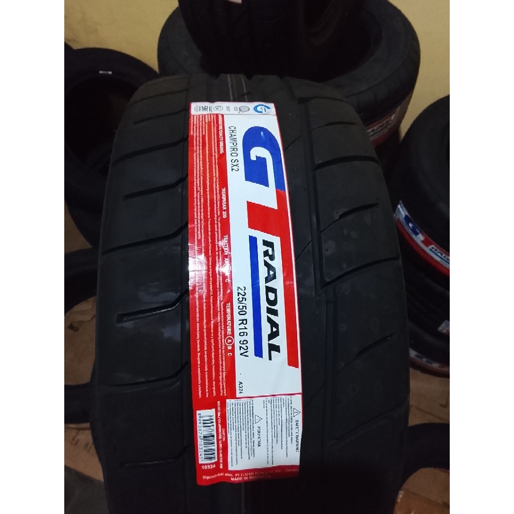 Ban SX2 225/50 R16 prod 2025 ban baru champiro sx2