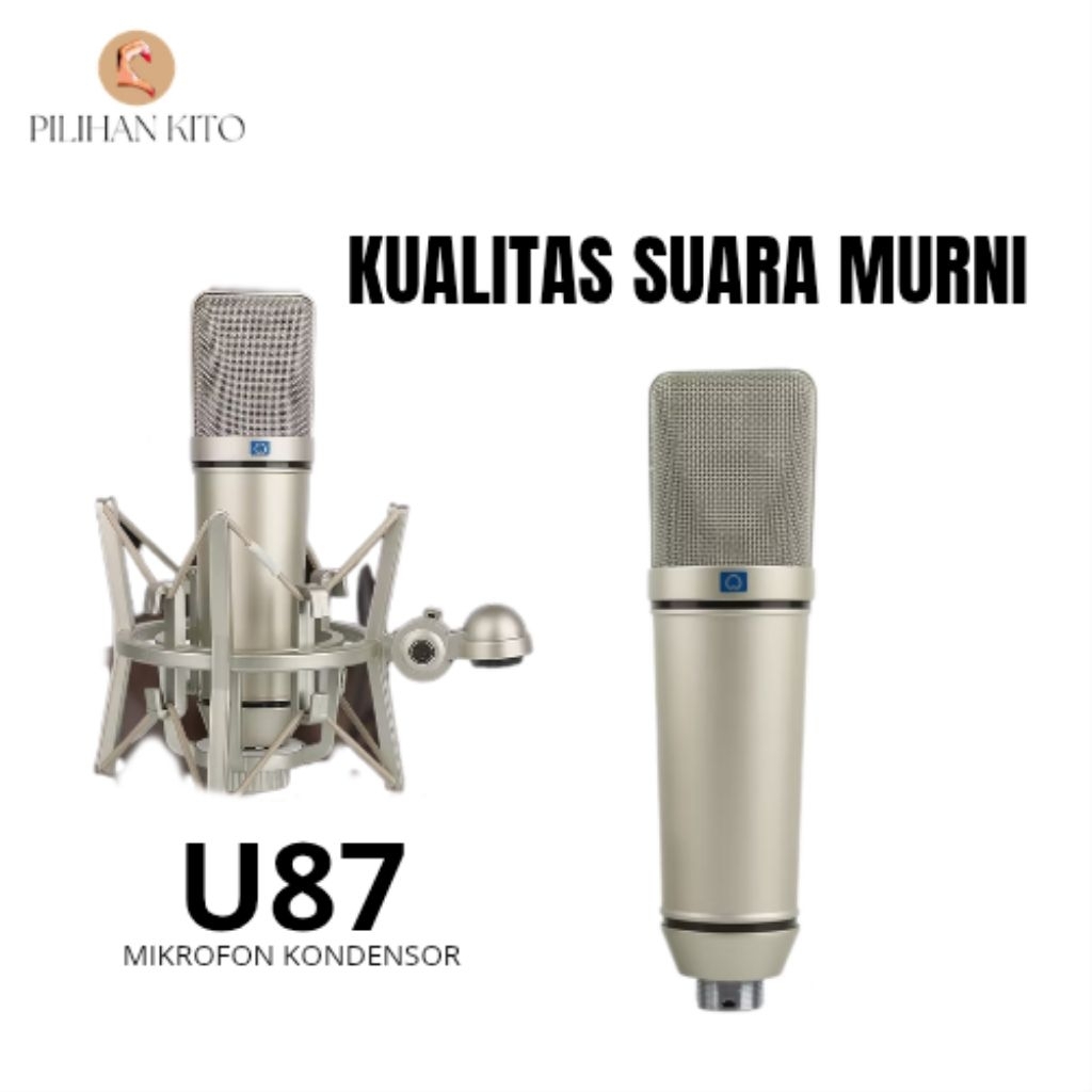 Mikrofon kondensor U87 / Mic / Mic Podcast/ Mic Rekaman/ Mikrofon Podcast / Mikrofon Rekaman