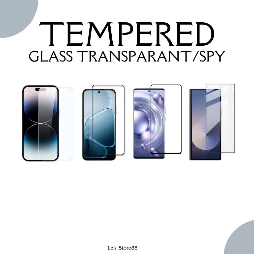 SPY Tempered Glass full anti static For OPPO/ Anti gores Hp OPPO full Privasi  Oppo A15 A15s A16 A54