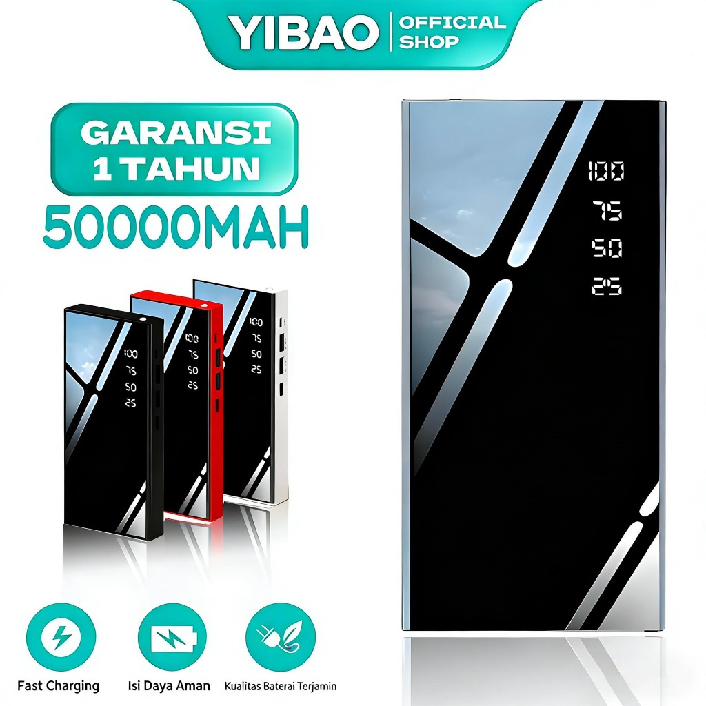 YIBAO LENTIVEN Powerbank 50000 mah Digital Display Fast Charging