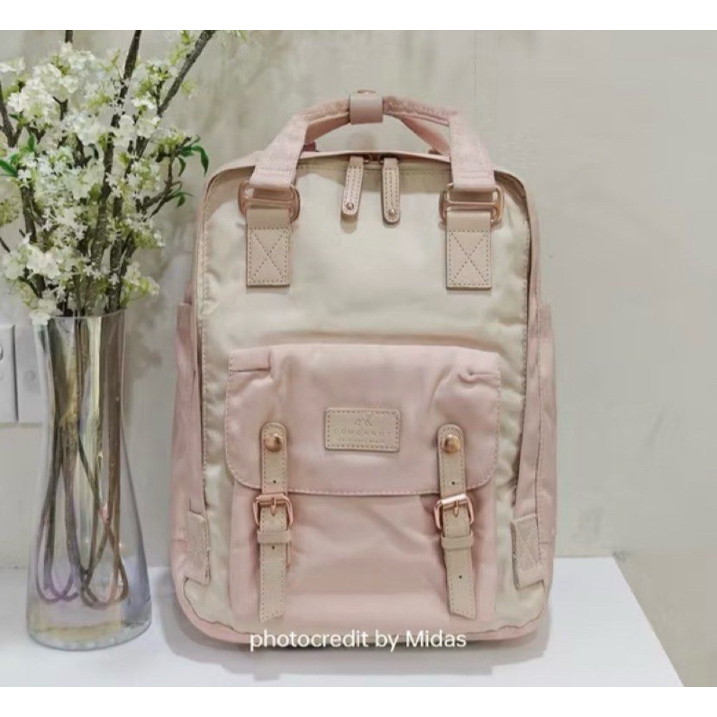 preloved Tas ransel backpack doughnut macaron naturepale large