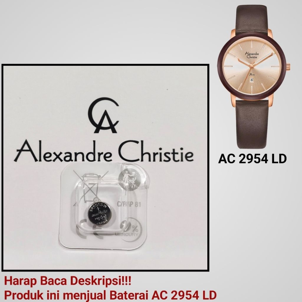 Baterai Jam Tangan Alexandre Christie AC 2954 LD