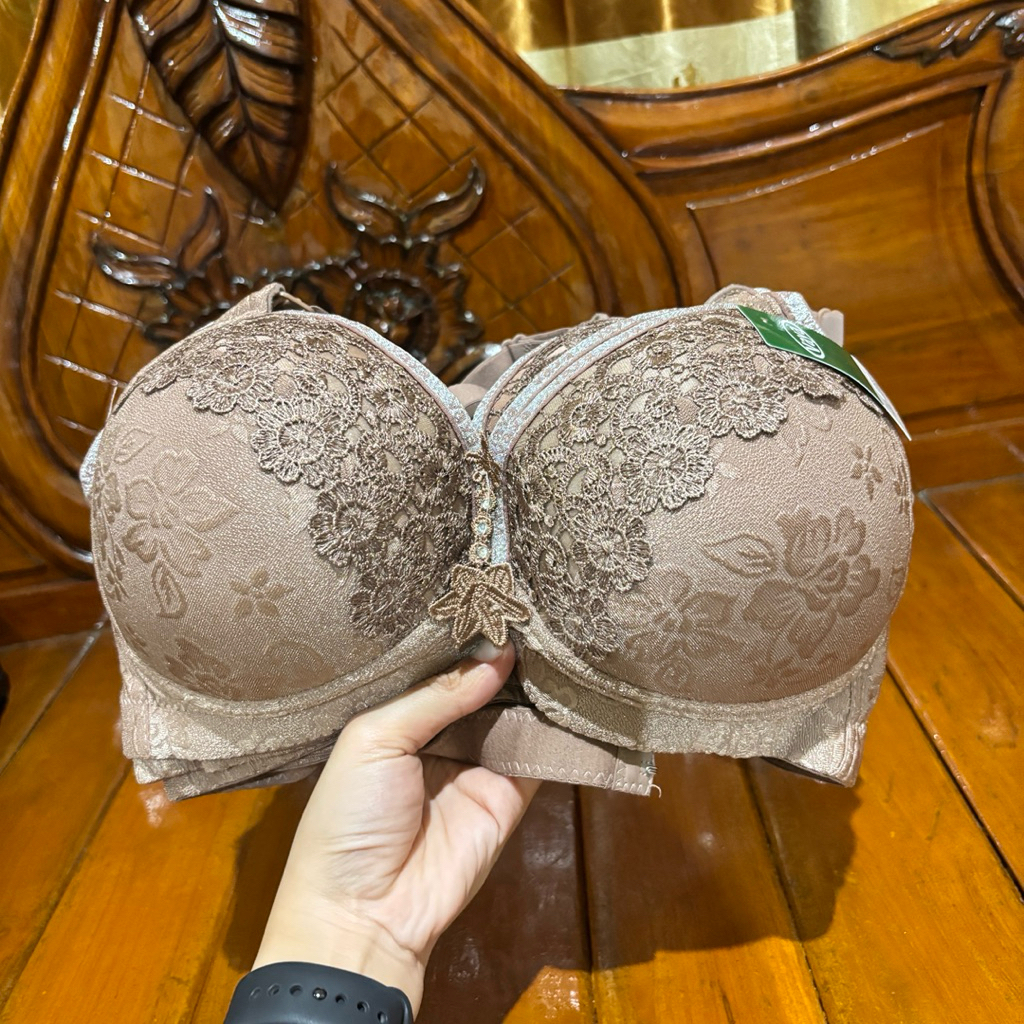 Bh Vaya 253 Brokat Cup Besar  Kait 3 Tanpa Kawat 38-48