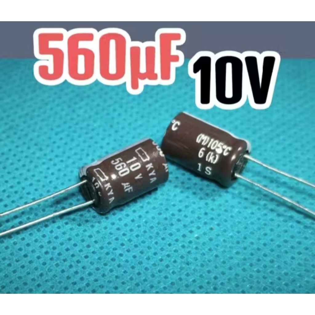 3 Pcs Kapasitor Elco 560uf 10v Capasitor Elco 10v 560uf