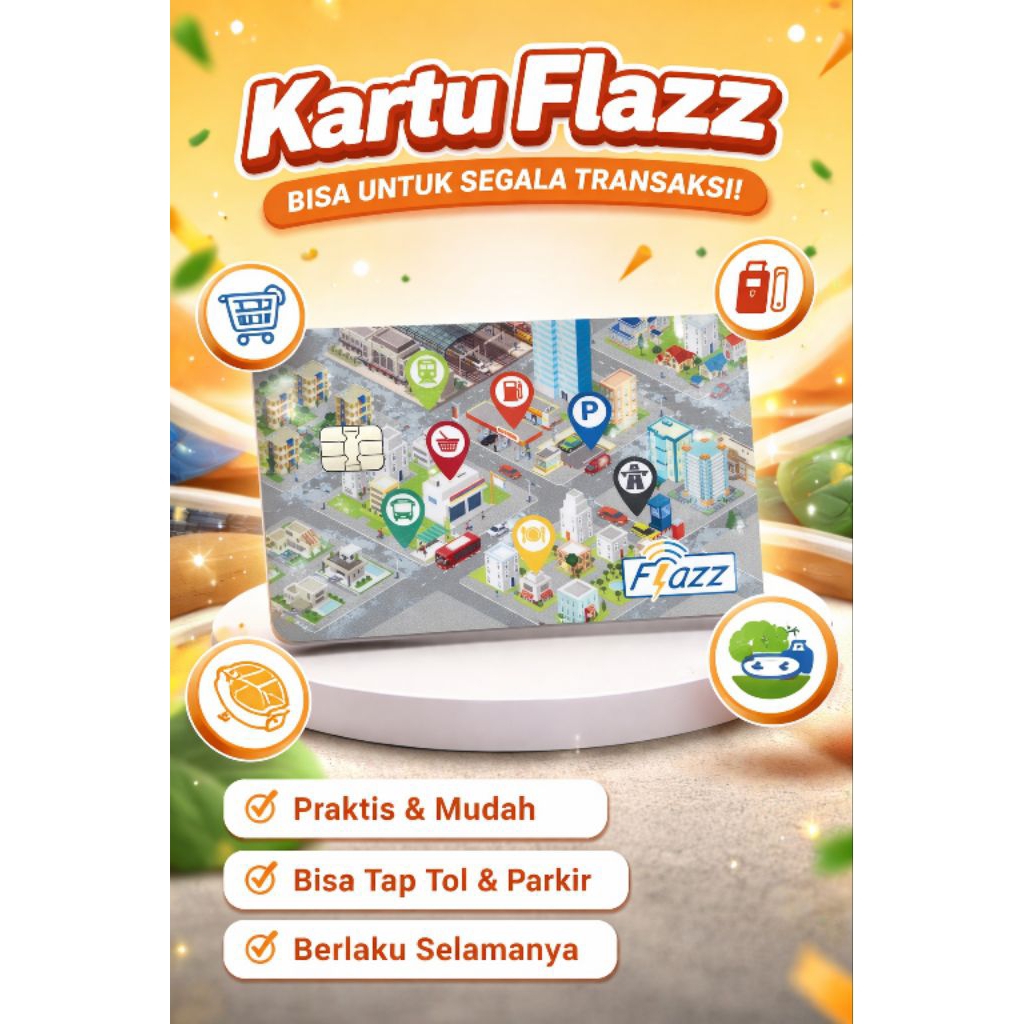 Flazz BCA Gen 2 Design City Map / Kartu flazz new gen 2 / flazz bca gen 2 original
