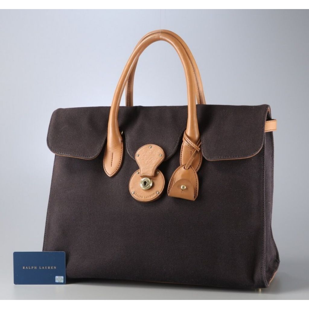 Ralph Lauren Ricky Canvas Mix Leather