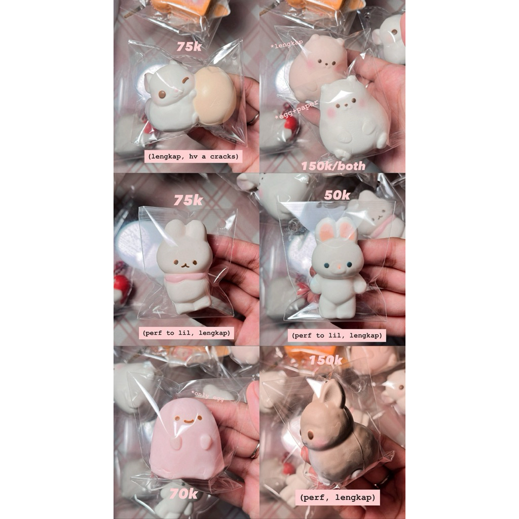 FLASHSALES squishy cafe de n sammy the patissier ibloom egg mashlo fowatch punimaru mochi seal pm pa