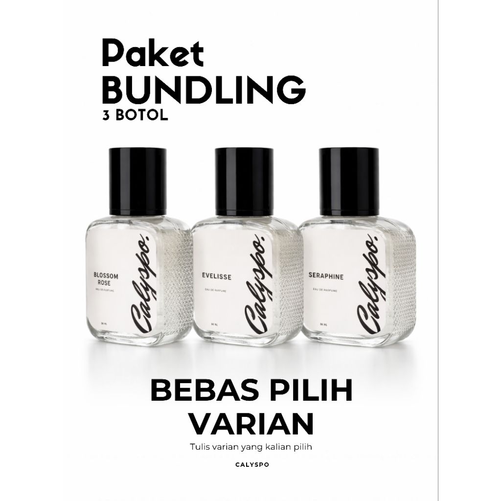 Parfum PAKET BUNDLING 3 BOTOL 30ml | Eau De Parfume | Calyspo De Scent