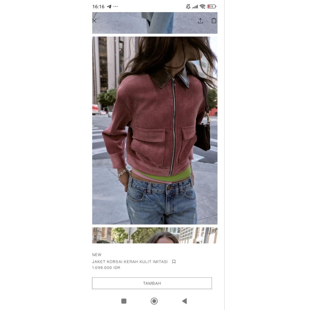 (new) jacket Zara pink