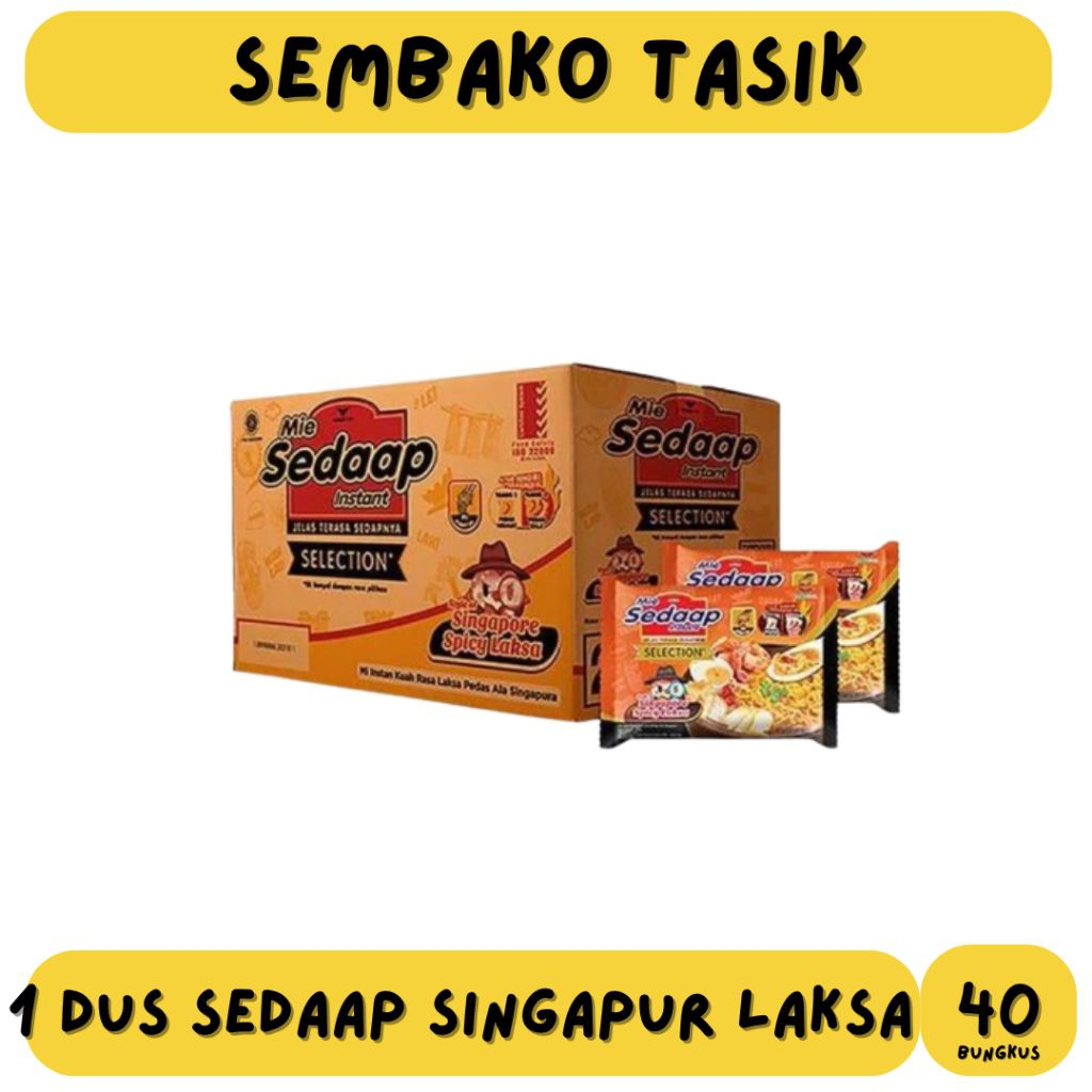1 DUS MIE SEDAAP SINGAPURA LAKSA