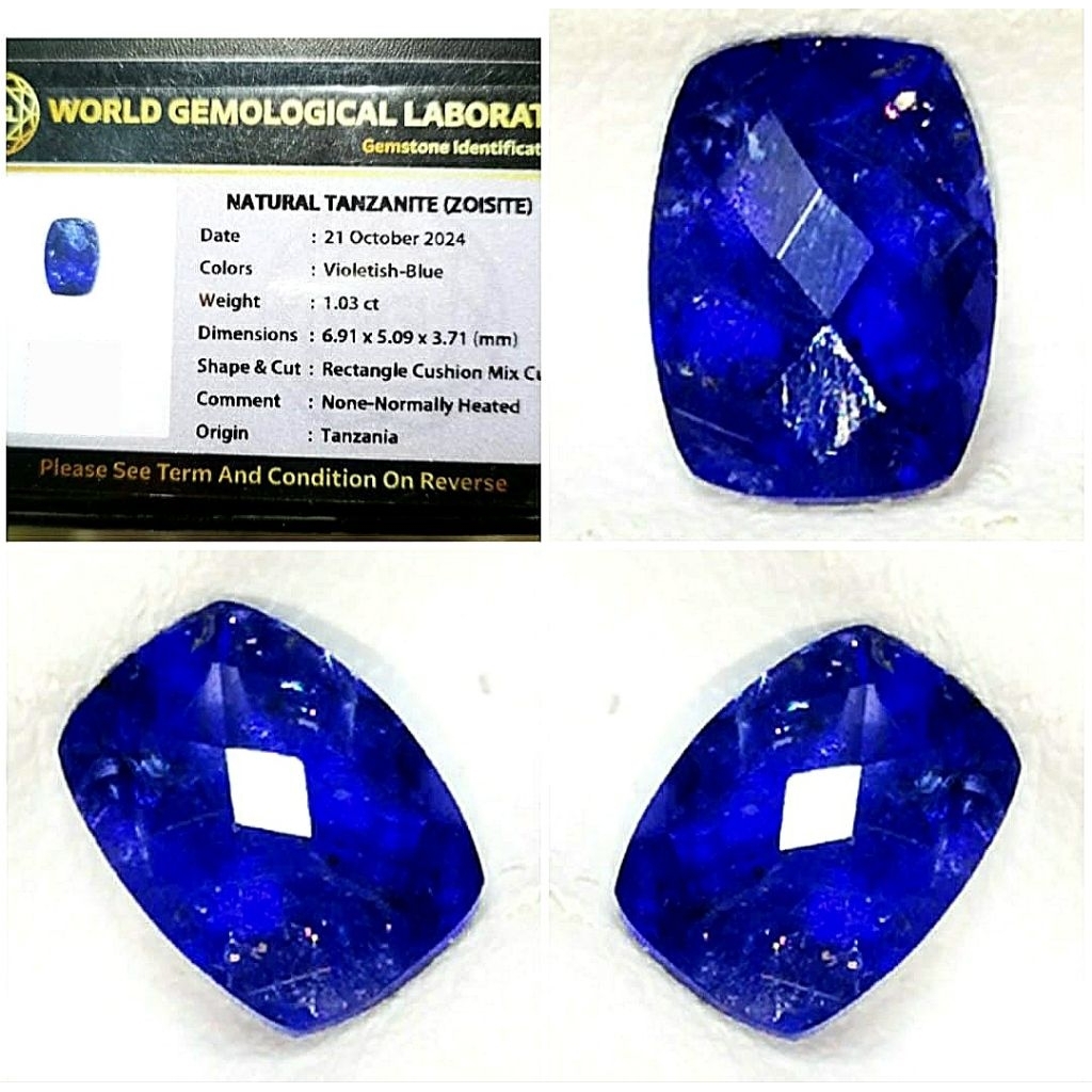 Natural Batu Cincin Tanzanite