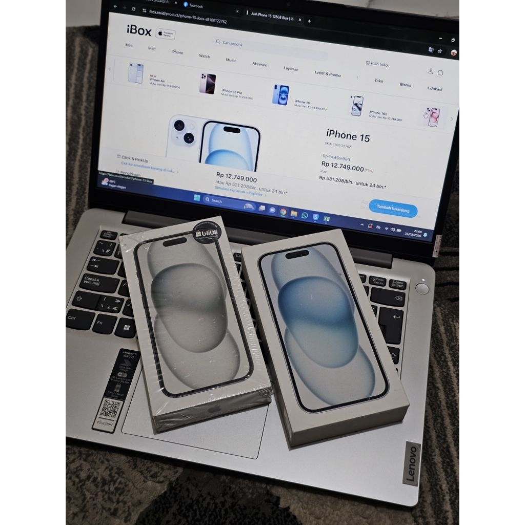 iPhone 15 128GB New Resmi ( Promo potongan 1 Juta )