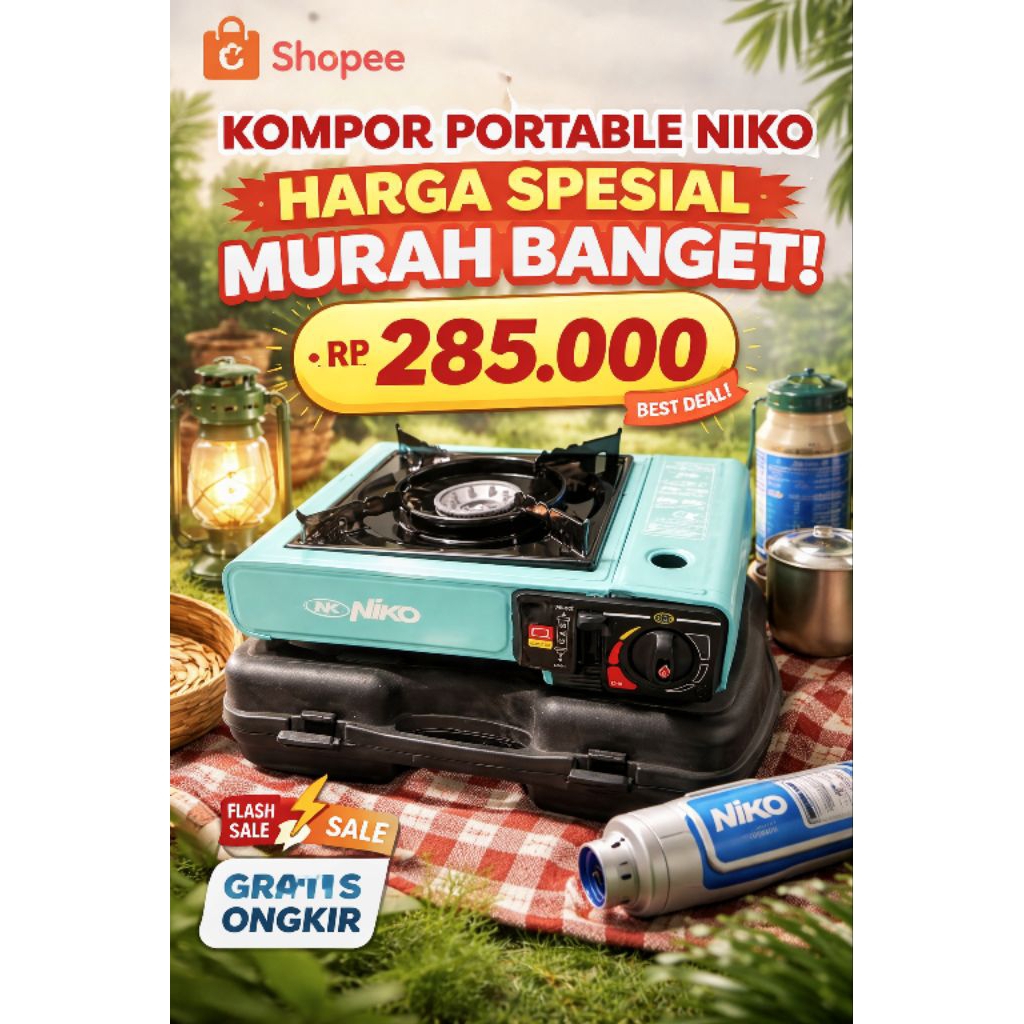 kompor portable Niko terbaru