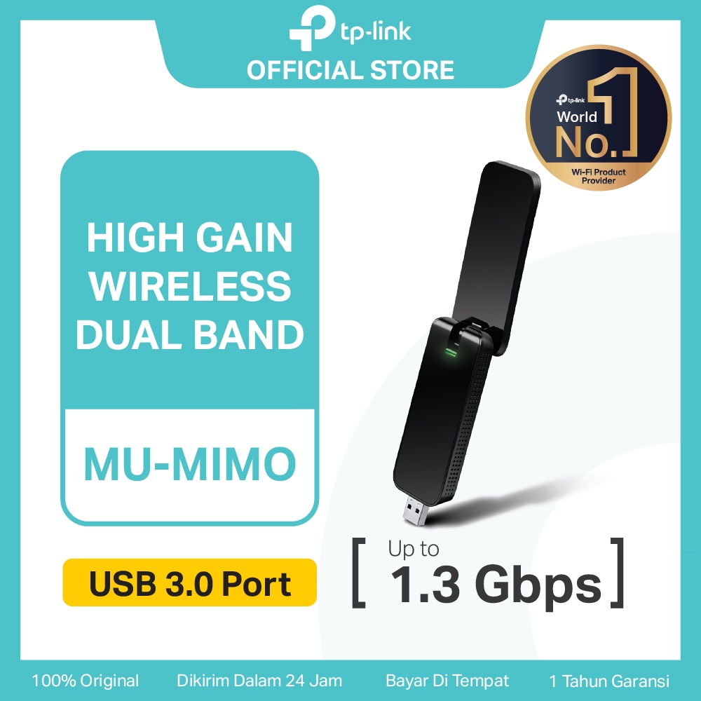 TP-LINK  Archer T4U AC1300 Wireless Dual Band USB Adapter