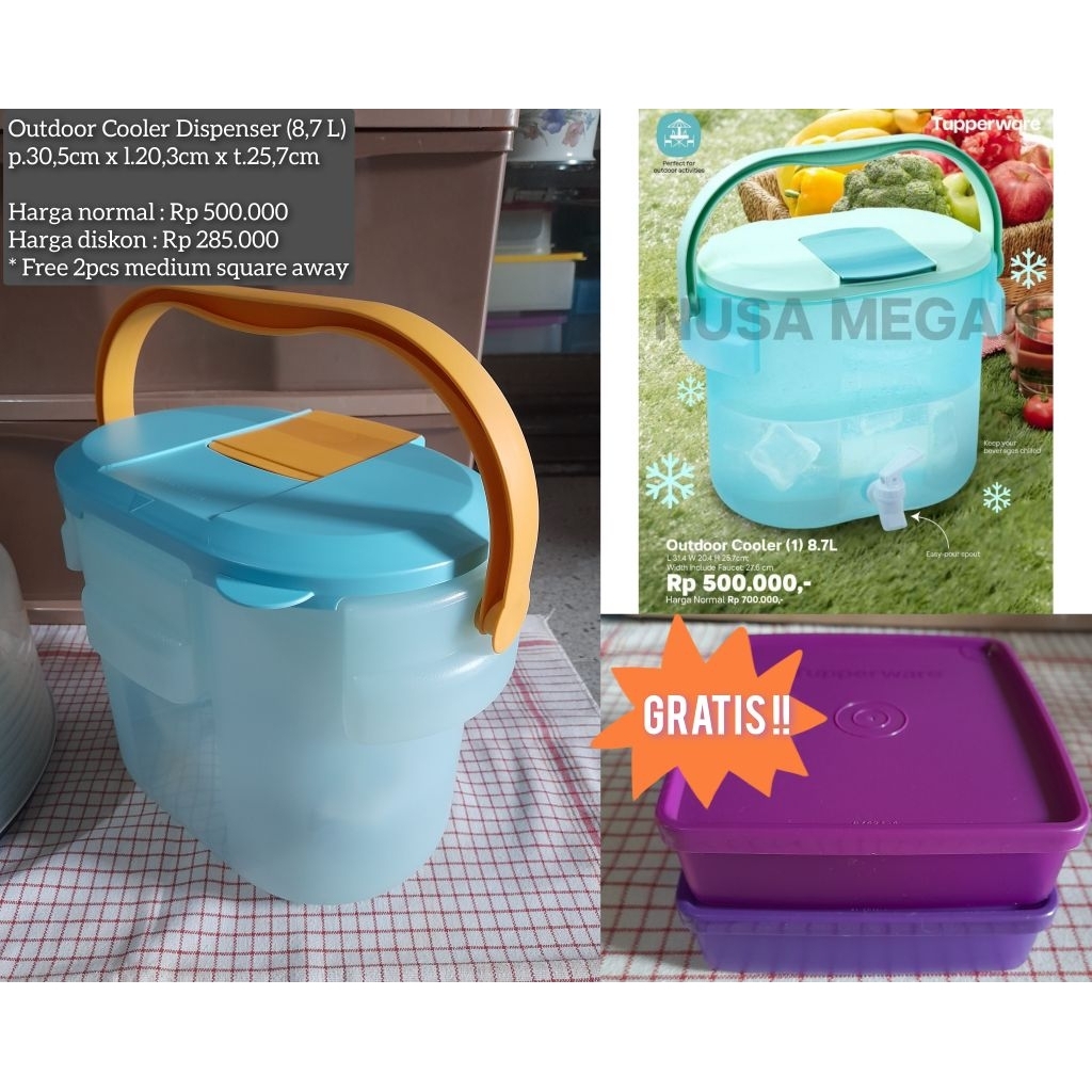 Tupperware Outdoor Cooler Dispenser (8,7L)