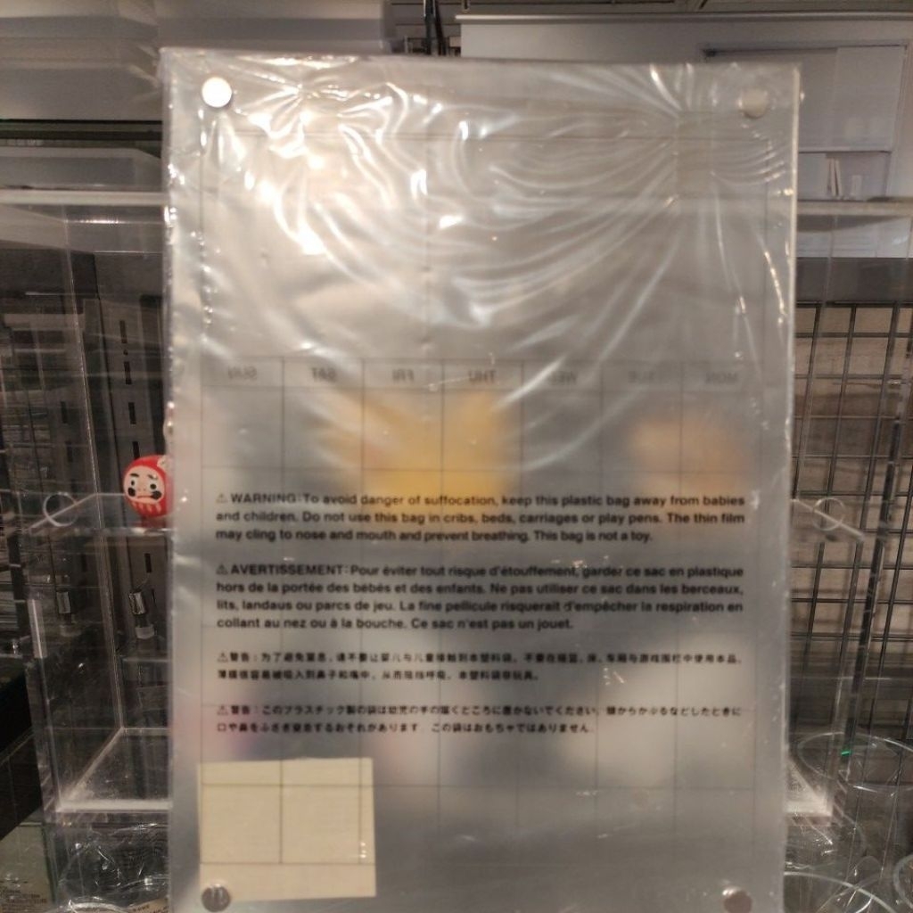 PO agenda bulanan magnet tempel monthly planner acrylic scheduler board magnetic