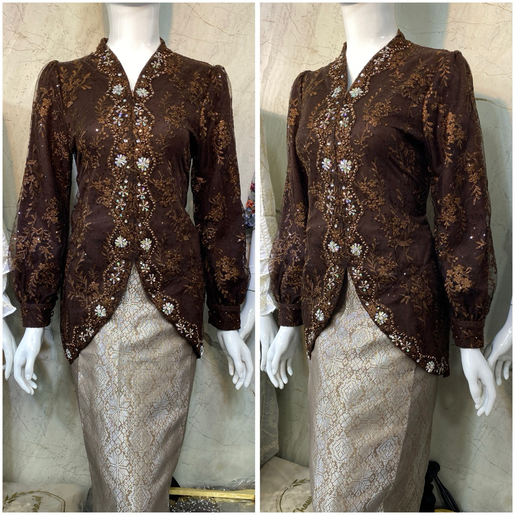 Kebaya Pinguin Lengan Balon / Kebaya Wisuda / Kebaya Lamaran