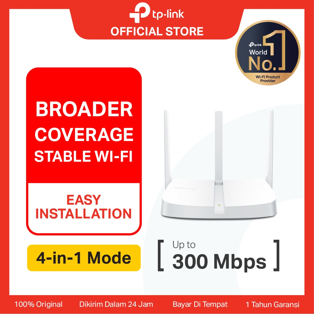 TP-Link | Mercusys MW306R | 300Mbps WiFi Router | Wireless N Router | Extender | Access Point | IPv6
