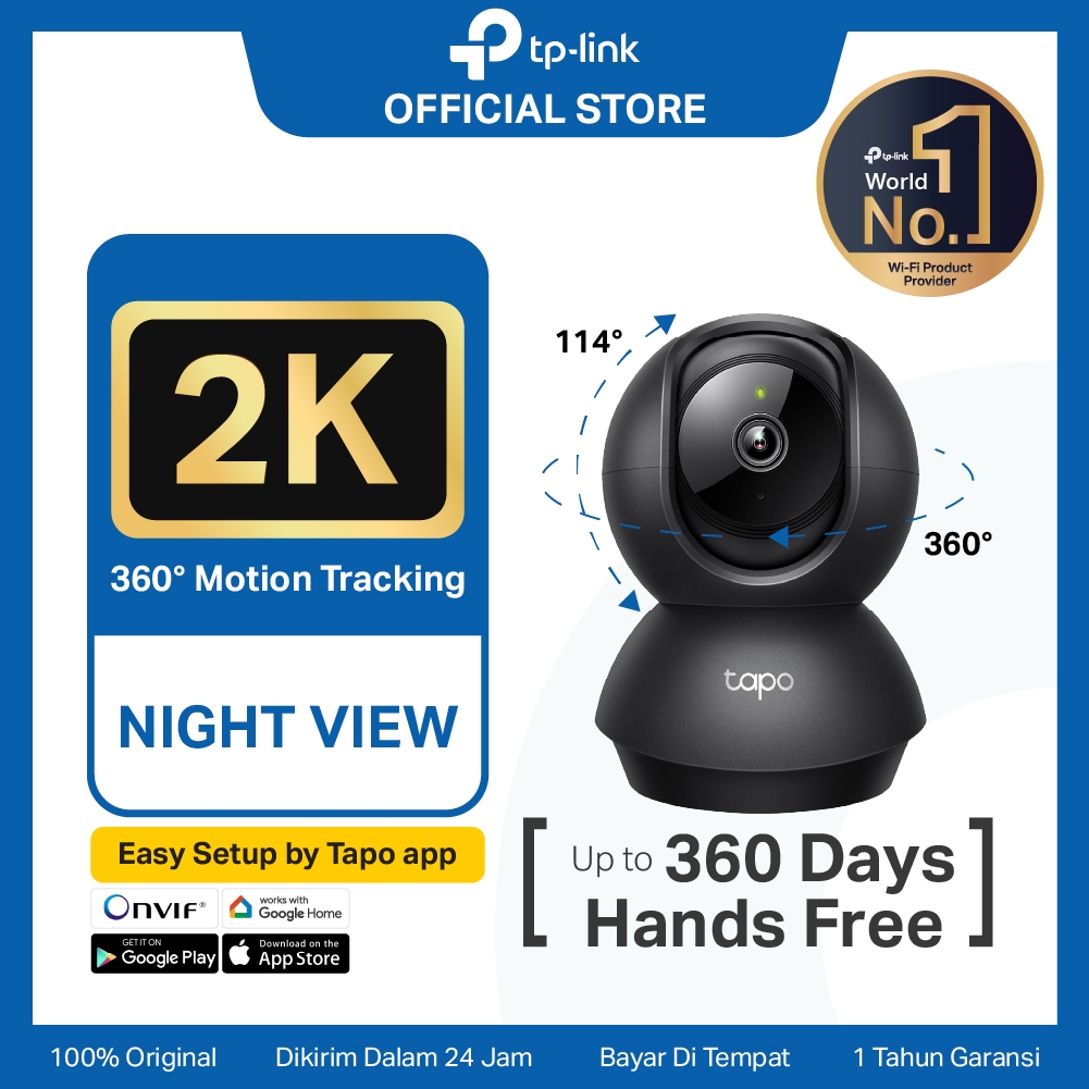 TP-Link | Tapo C211 2K WiFi Camera Smart IP CCTV 360° Security 3MP Night Vision Mini 2-Way Call New