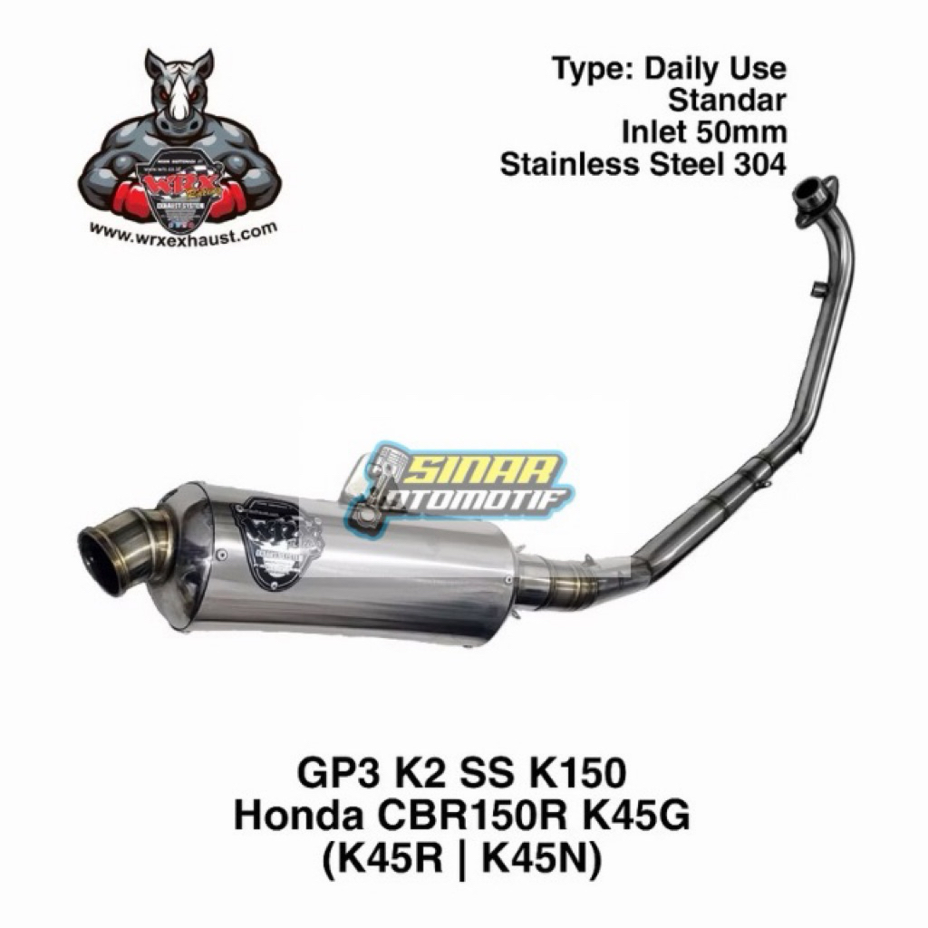 Knalpot WRX GP3 K2 K3 SS K150 all new cb150 cbr150 facelift