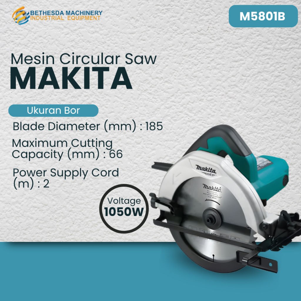 Mesin Gergaji Circular Saw / Mesin Pemotong Kayu Besi MAKITA