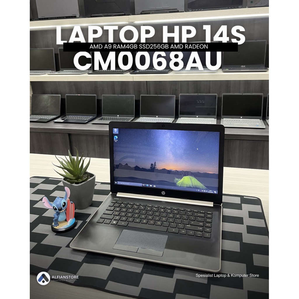 LAPTOP HP 14S CM0068AU AMD A9 9425 RAM4GB SSD256GB