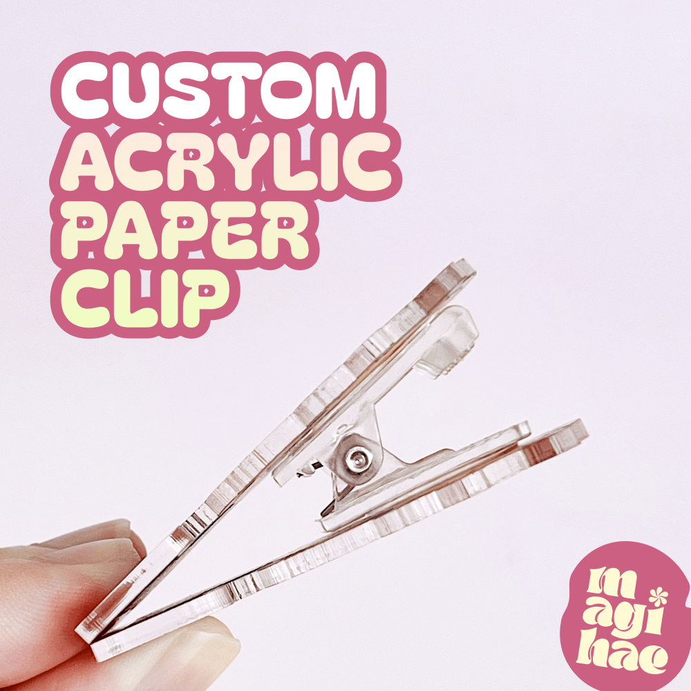Custom Acrylic Paper Clip | Penjepit Kertas Akrilik