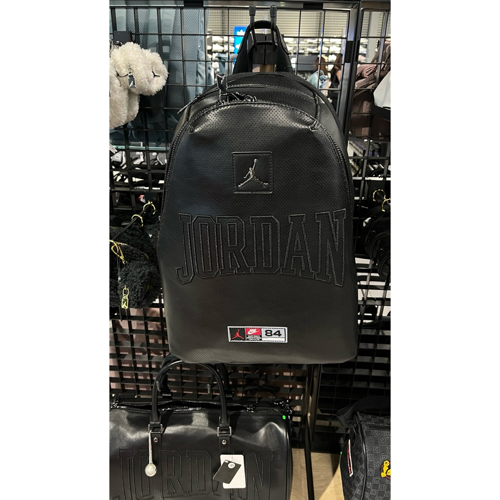 Tas Jordan Monogram BackPack Leather - Full Black