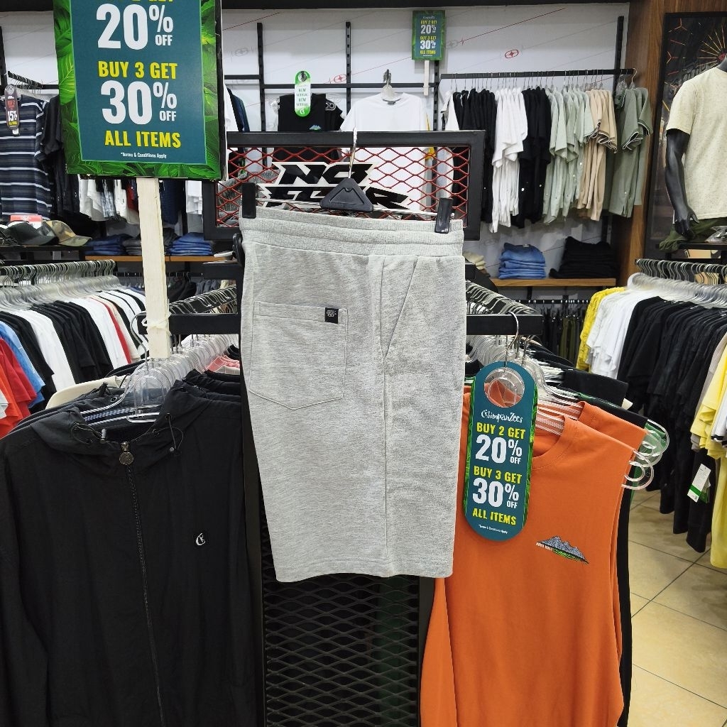 Celana Pendek No Fear Turn Up Grey Original