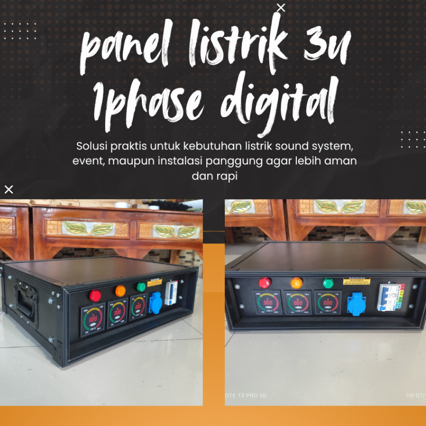 PANEL LISTRIK 3U 1 PHASE DIGITAL – PANEL RACK SOUND SYSTEM