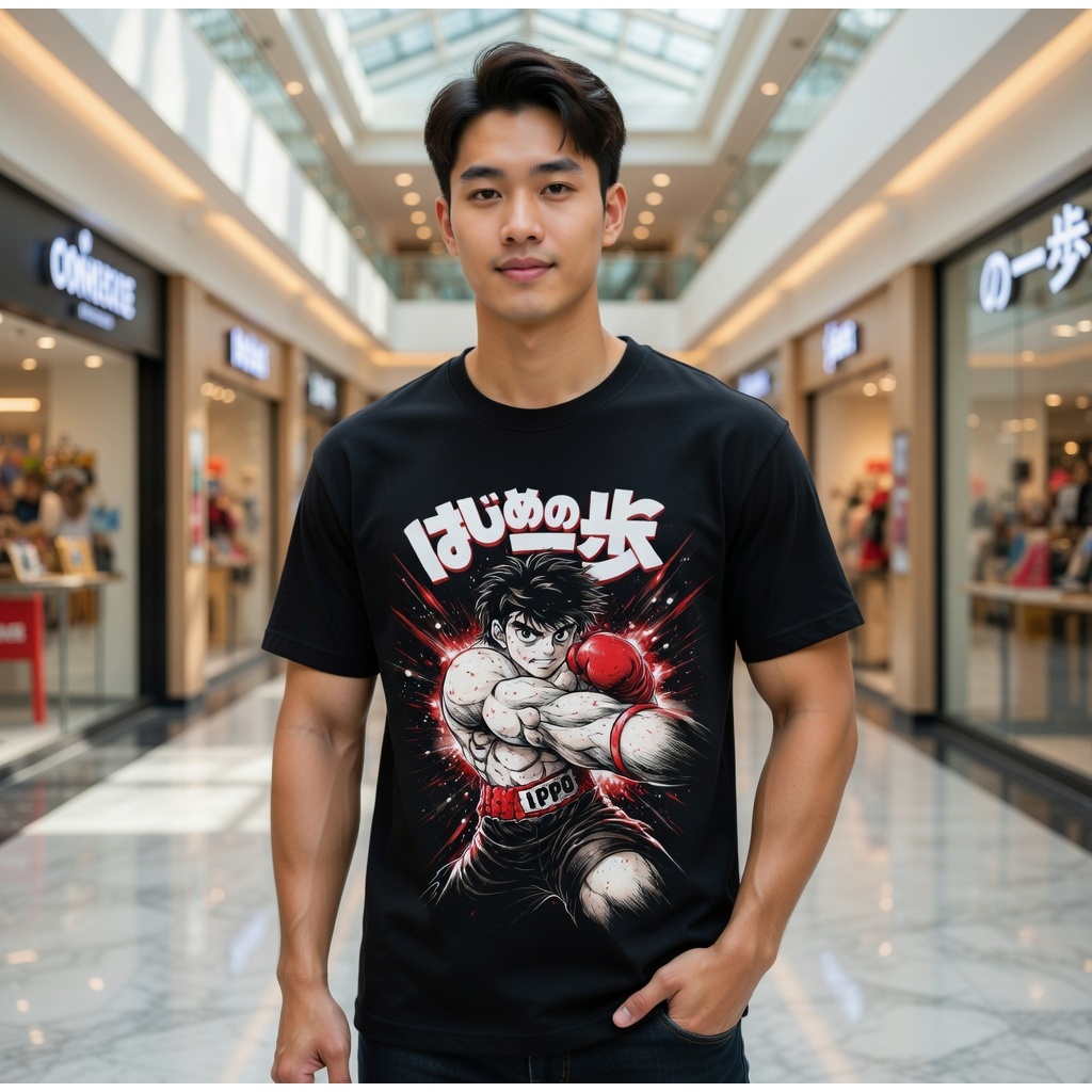 Hajime no Ippo - Makunouchi Ippo Punch Black Tee