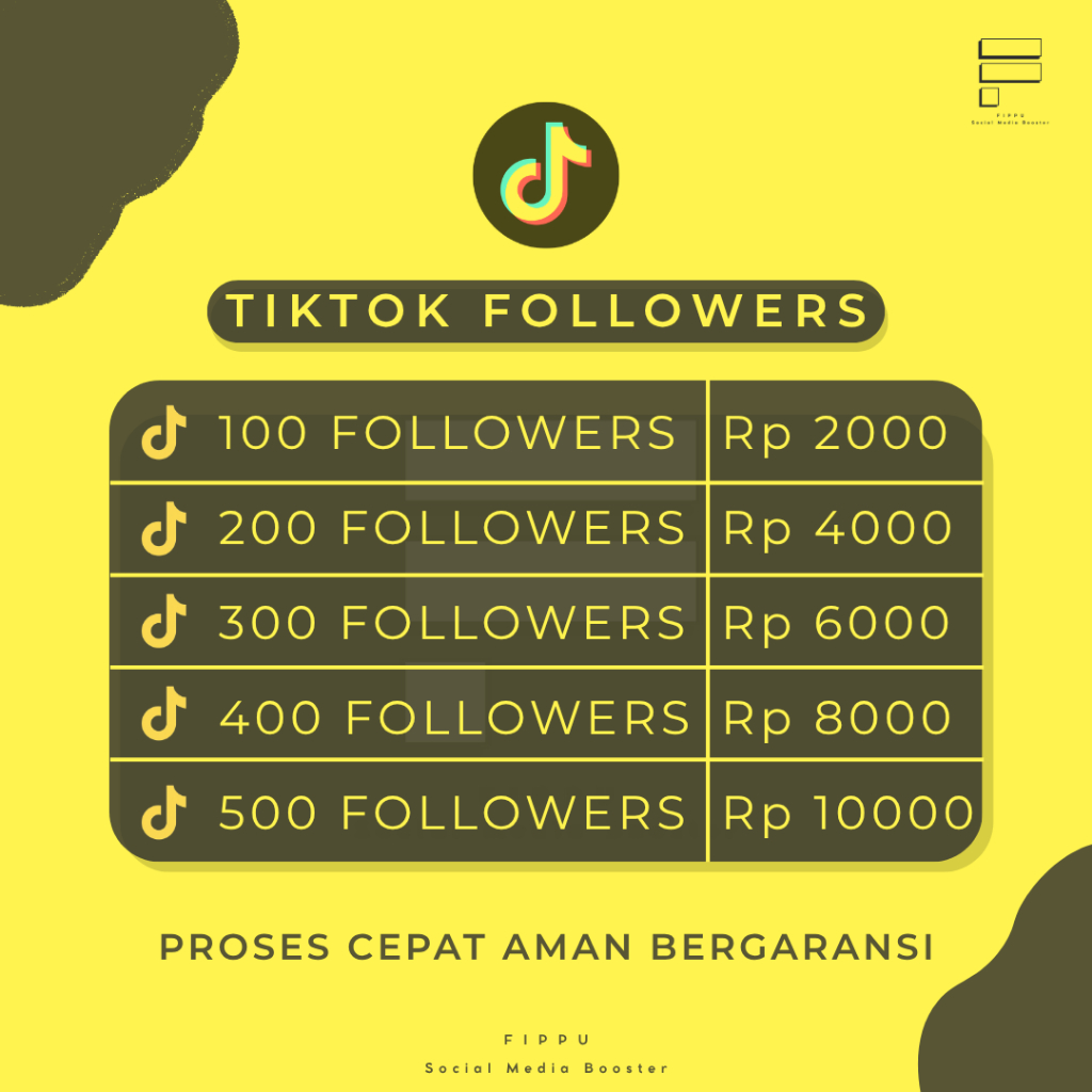 Followers T1KT0K Permanen Followertiktok Super Murah Bukan Folowers Aktif Akun Indonesia
