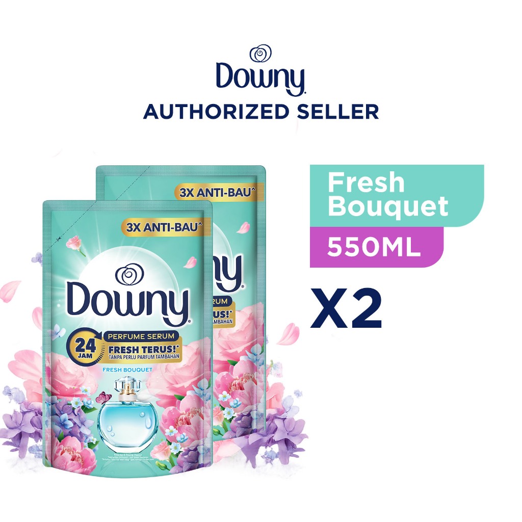 Downy Pelembut dan Pewangi Pakaian Kenzo Fresh Bouquet 550ml Paket Isi 2