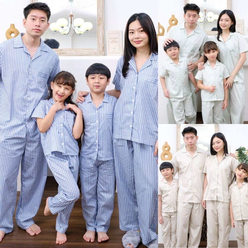 Cielyn | Premium Cotton | Family Collection | Piyama Couple Keluarga | Family Set