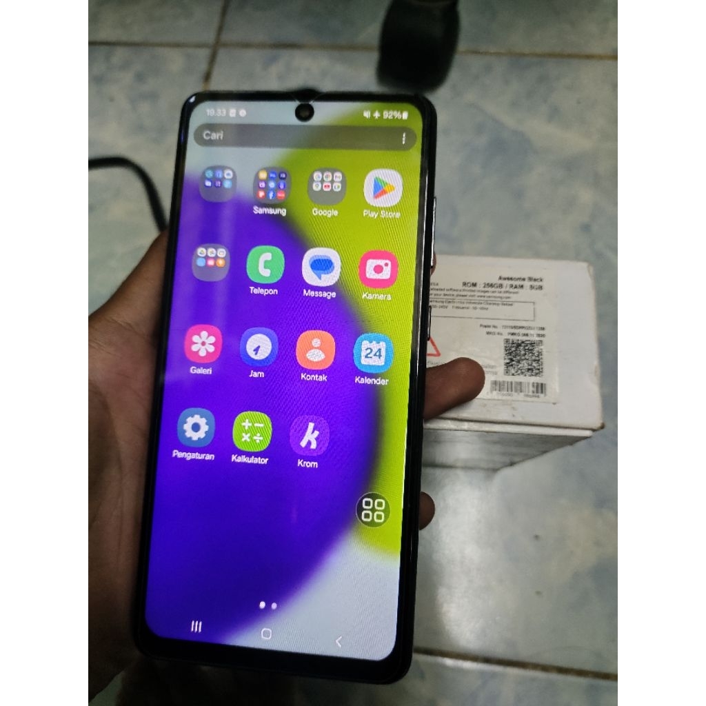 hp Samsung a52 fullset ram 8/256