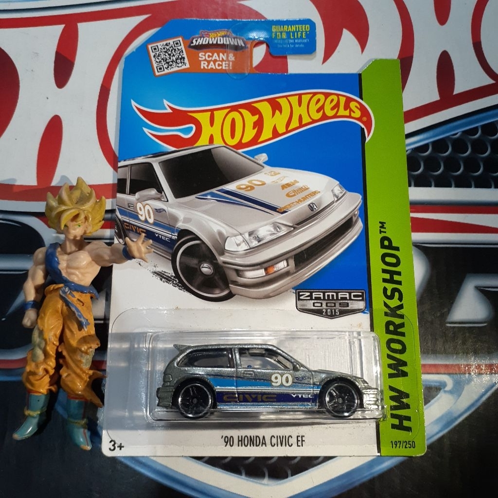 Hot Wheels 90 Honda Civic EF Zamac 2015
