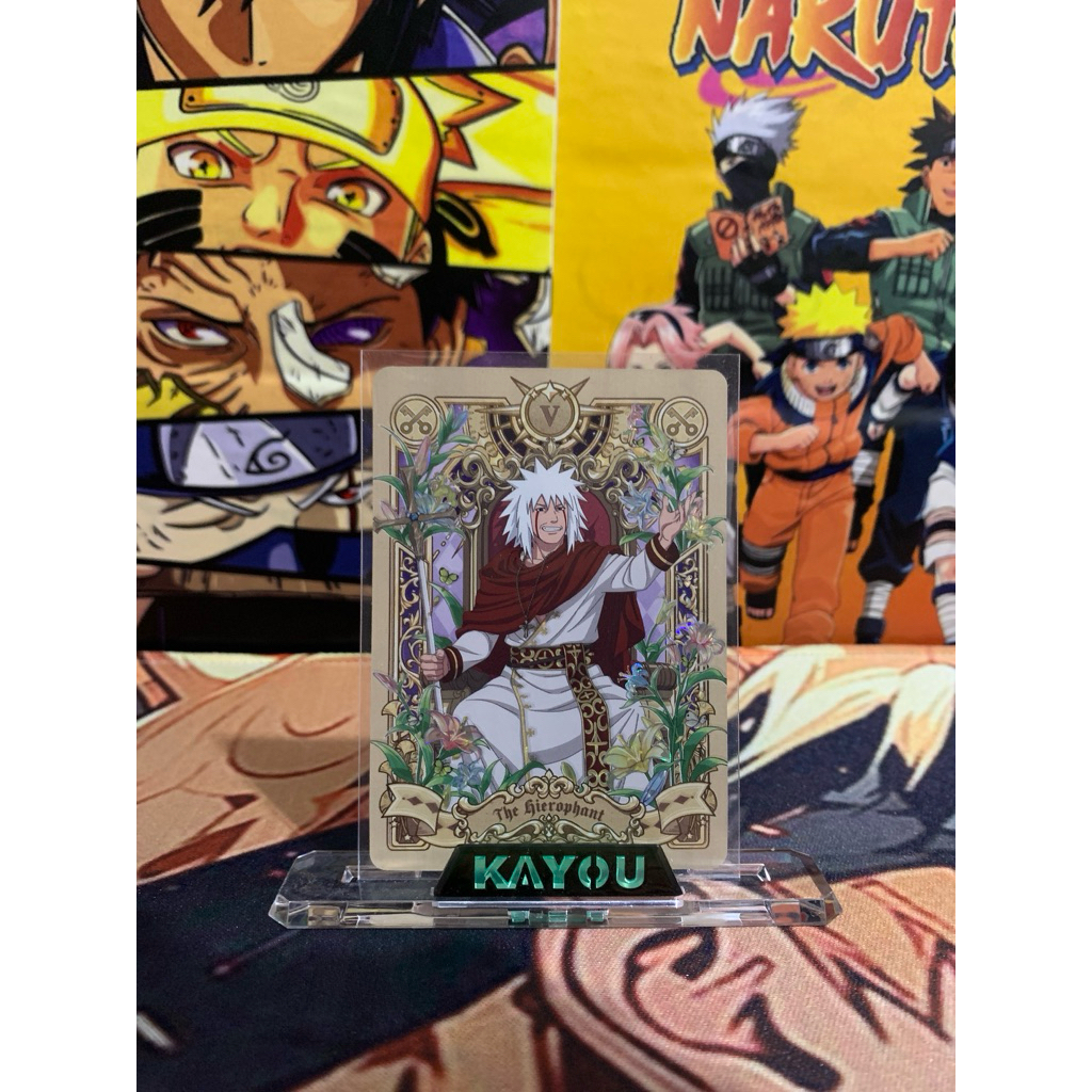 Kartu Naruto MR Jiraiya NRB09-MR-004 T2W9 Kayou original